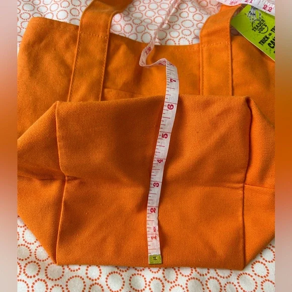 Trader Joe's Orange Mini Tote Bag - Picture 5 of 8